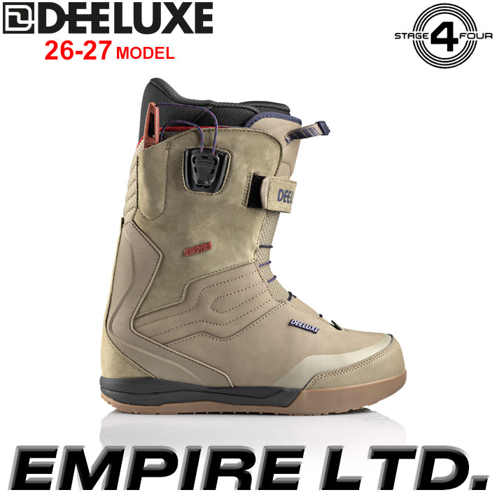 [取って置く商いもの] NEW 26-27 ディーラックス DEELUXE ブーツ EMPIRE LTD 帝国 リミテッド なめし革 S4 サーモ下着類 熱働きかける スノーボード 2026 2027 日本定め事品