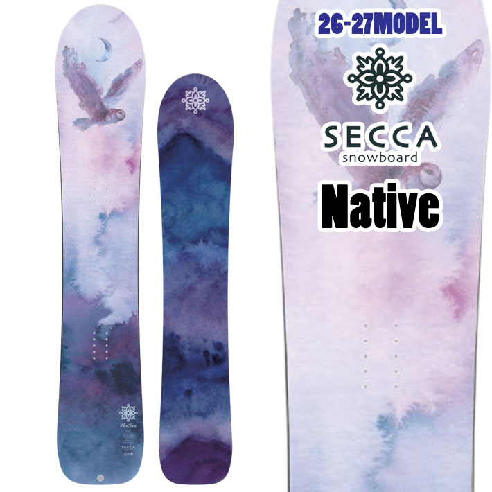 【楽天市場】[予約商品] 26-27 Secca セッカ パウダー ボード スノーボード Native ネイティヴ 147cm 150cm ...