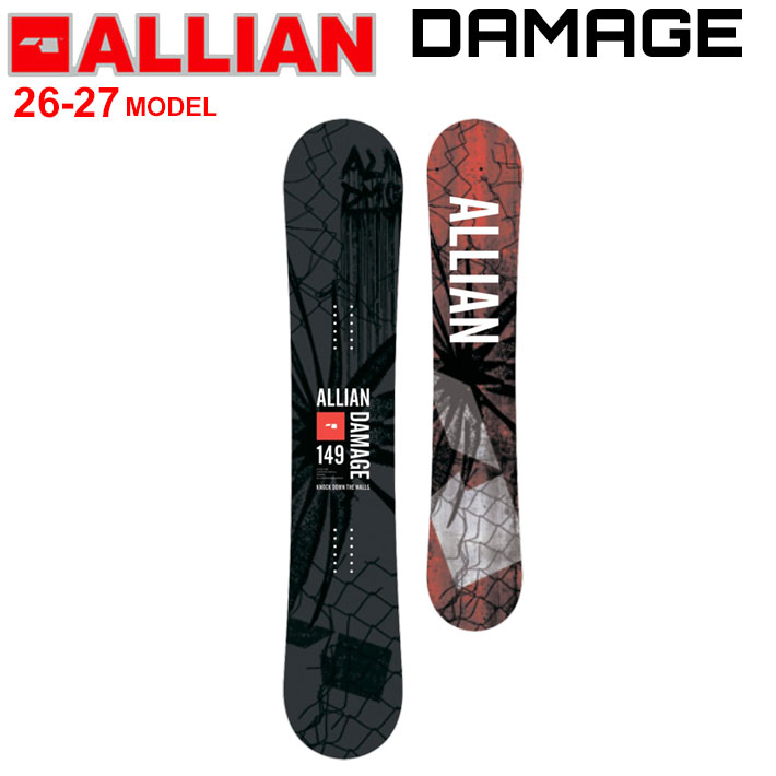 楽天市場】[予約商品] 26-27 ALLIAN スノーボード アライアン DAMAGE 