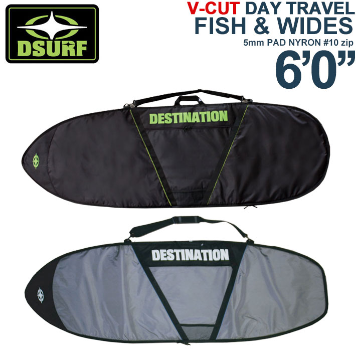 94%OFF!】 FISH トラベルケース サーフボードケース 6'0 V-CUT レトロボード用 ハードケース WIDES DESTINATION  ディスティネーション TRAVEL DAY ワイドボード用 フィッシュボード マリンスポーツ