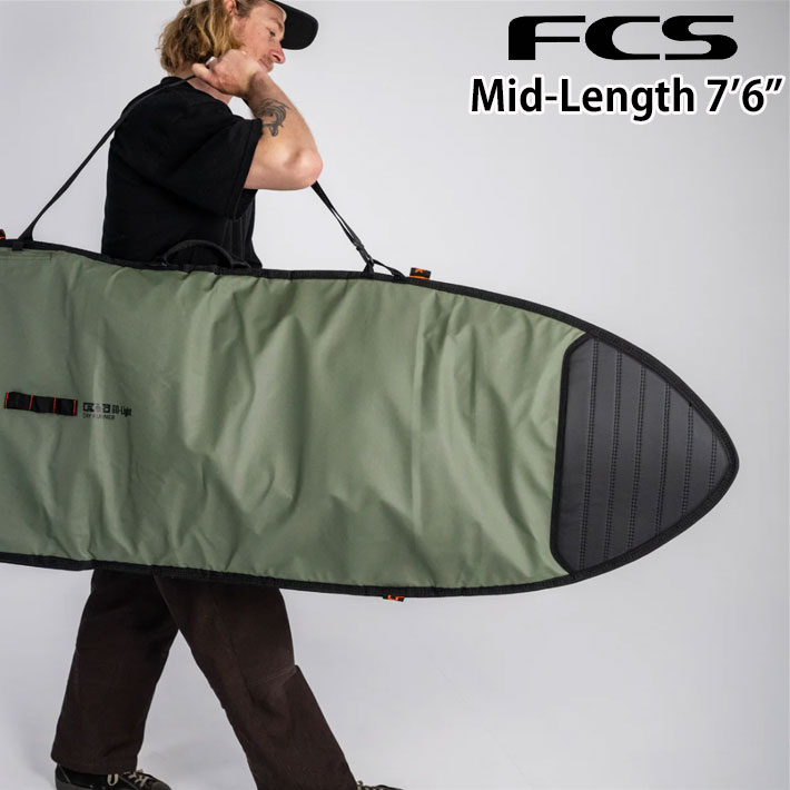 26 FCS Mid-Length 7’6” サーフボードケース DAY RUNNER デイランナー ミッドレングス用 捉え所の無い入れもの サーフトリップ 波乗り 入れもの【即】