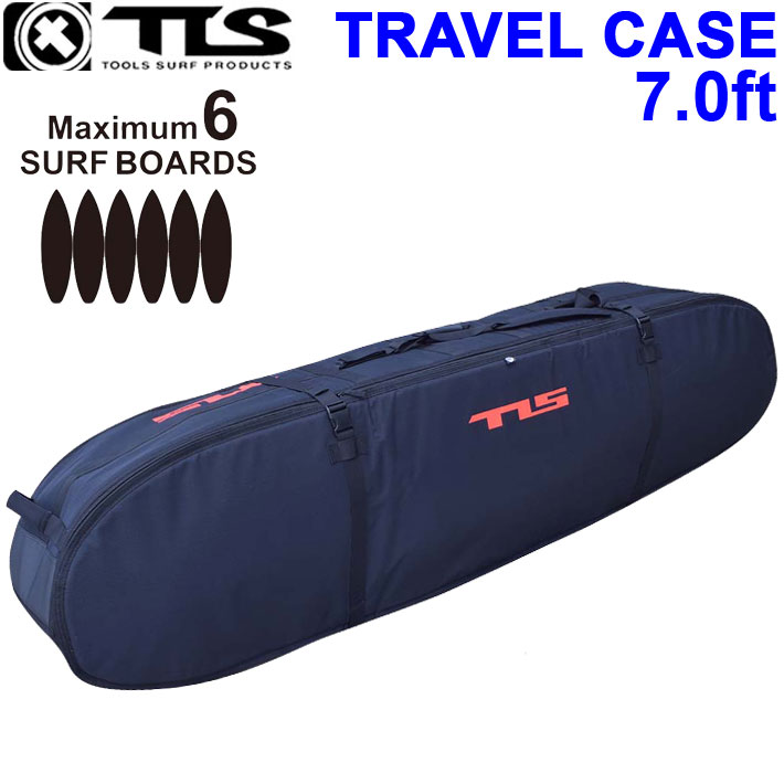ツールス サーフボードケース 5/6 TRAVEL CASE 7\u00270フィート 6本納める 気違いゲーム盤 捉え所の無い入れもの 波乗り 周遊入れもの TOOLS