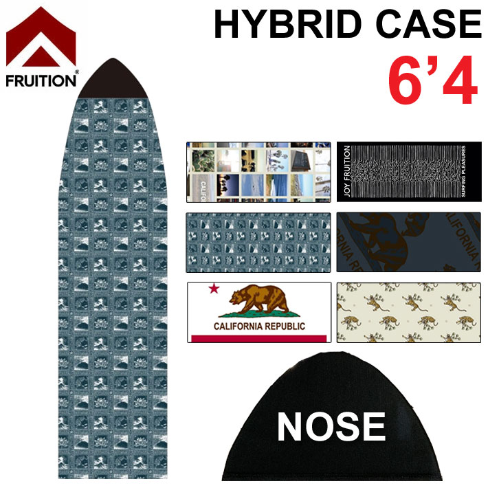 マイクロファイバー サーフボードケース FRUITION HYBRID CASE ハイブリッド ケース マ6'4 フリューション ショートボード用 サーフボードケース ファンボード用 ソフトケース サーフィン【即】