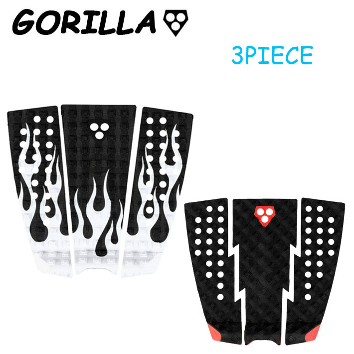 2025 デッキパッド サーフィン ショートボード用 GORILLA GRIP ゴリラグリップ KYUSS KING カイアス・キング シグネチャーモデル 3ピース 【即】