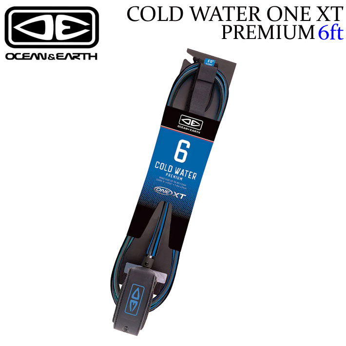 2025 サーフィン リーシュコード OCEAN&EARTH COLD WATER ONE-XT PREMIUM 6'0 ANKLE 足首用 6ft オーシャン＆アース ショートボード リーシュ