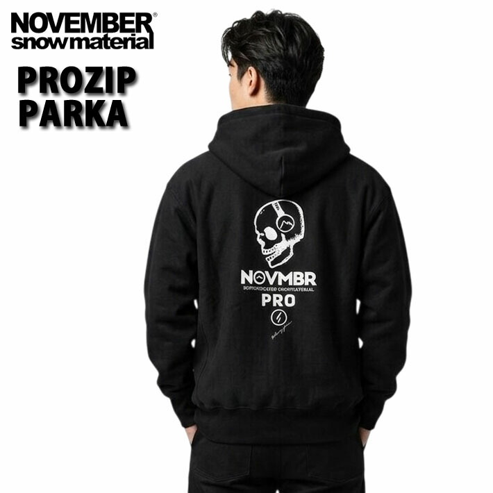 NOVEMBER ノベンバー スノーボード PROZIP-PARKA [31] スーパーヘビーウエイトフルジップパーカ 厚手 裏起毛 アウター アパレル ユニセックス メンズ｜フォローズ　surf＆snow