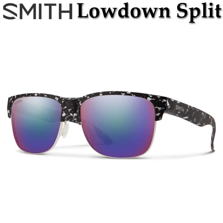 [棚卸し資産極限点] スミス SMITH 黒眼鏡 [Lowdown Split ローダウン 透き間] 偏光水晶体 偏光 クロマポップ Chromapop Polarized 難民キャンプ 山登り 運転 アウトドア 日本定め事品【即】