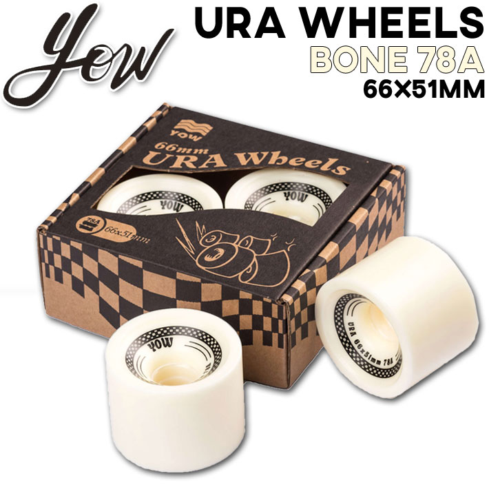 ヤウ サーフ滑る YOW SURFSKATE ウィール URA WHEEL BONE 78A 66mmｘ51粍 ロング滑るゲーム盤 滑る 一部分 波乗り スケボー【即】