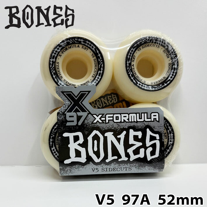 2026年次版 滑るゲーム盤 ウィール BONES WHEEL X-FORMULA SIDECUT ボーンズ ウィール V5 52粍 97A [3] スケボー ウィール 4個書き割り エックスフォーミュラー 側面撥ねのける【即】