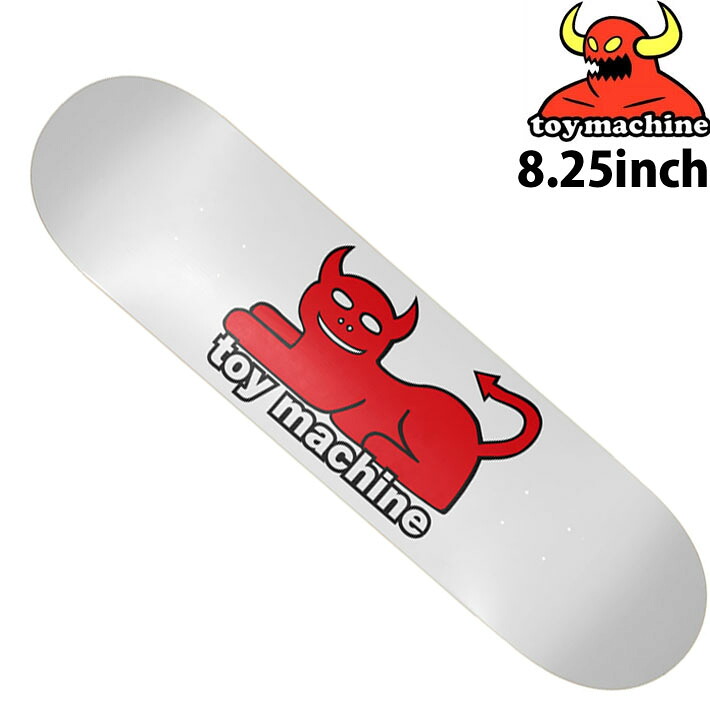 トイマシーン デッキ スケートボード DEVIL CAT WHITE [TM16] 8.25inch D1298【即】｜フォローズ　surf＆snow
