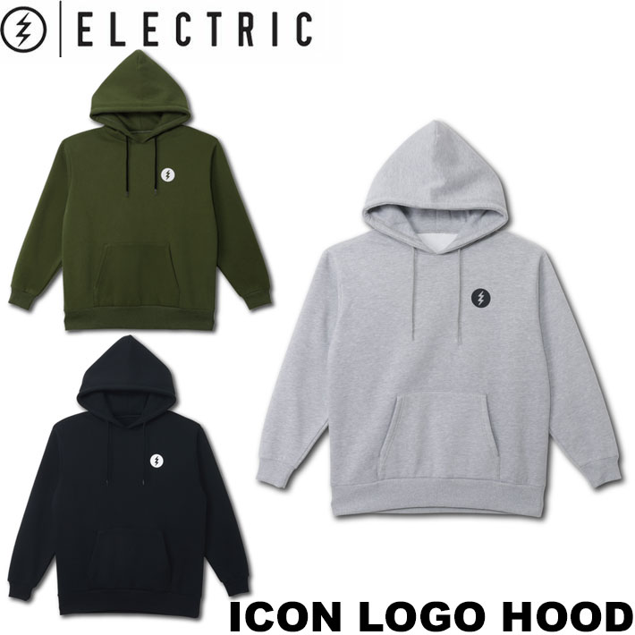 25-26 エレクトリック ELECTRIC パーカー ICON LOGO HOOD [4] ティーシャツ ボンネット フーディー スノーボード 滑るゲーム盤 表どおり 体育館 アウトドア 日本置き目品【即】