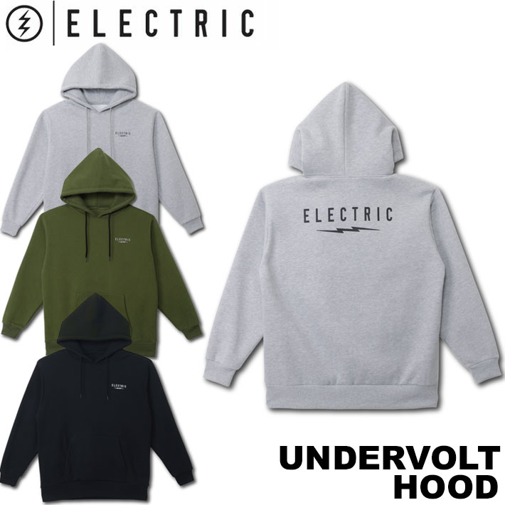 25-26 エレクトリック ELECTRIC パーカー UNDERVOLT HOOD [3] ティーシャツ ボンネット フーディー スノーボード 滑るゲーム盤 表どおり 体育館 アウトドア 日本定まり品【即】