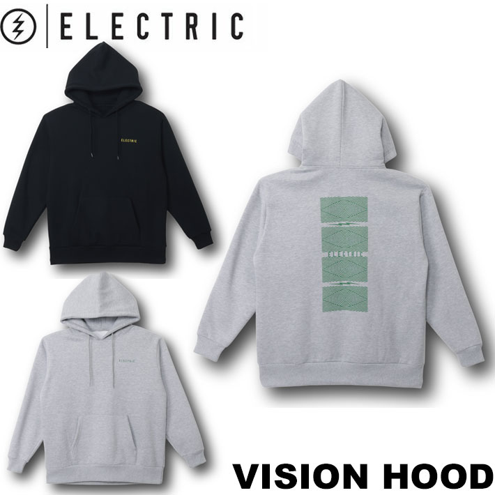 25-26 エレクトリック ELECTRIC パーカー VISION HOOD [1] ティーシャツ ボンネット フーディー スノーボード 滑るゲーム盤 表どおり 体育館 アウトドア 日本置き目品【即】