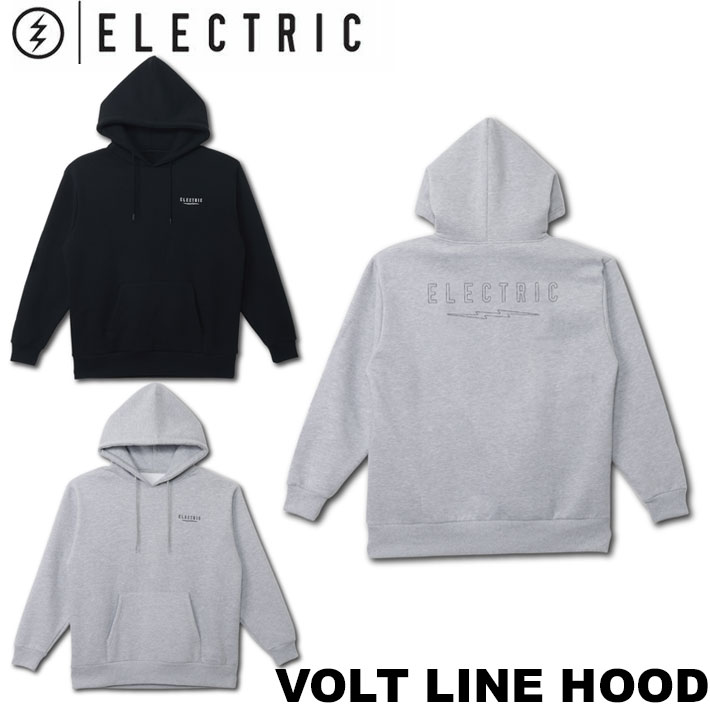 25-26 エレクトリック ELECTRIC パーカー VOLT LINE HOOD [2] ティーシャツ ボンネット フーディー スノーボード 滑るゲーム盤 表どおり 体育館 アウトドア 日本置き目品【即】
