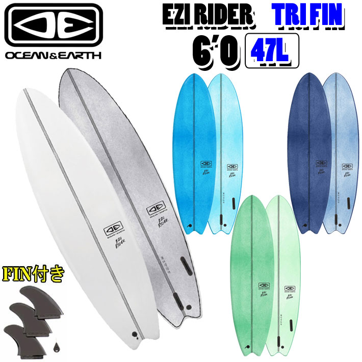[follows特別価格] 2025 O&E ソフトボード ショートボード OCEAN＆EARTH オーシャンアンドアース サーフボード EZI RIDER SOFT BOARD 6’0 フィン付き ソフトサーフボード サーフィン [営業所止め送料無料]