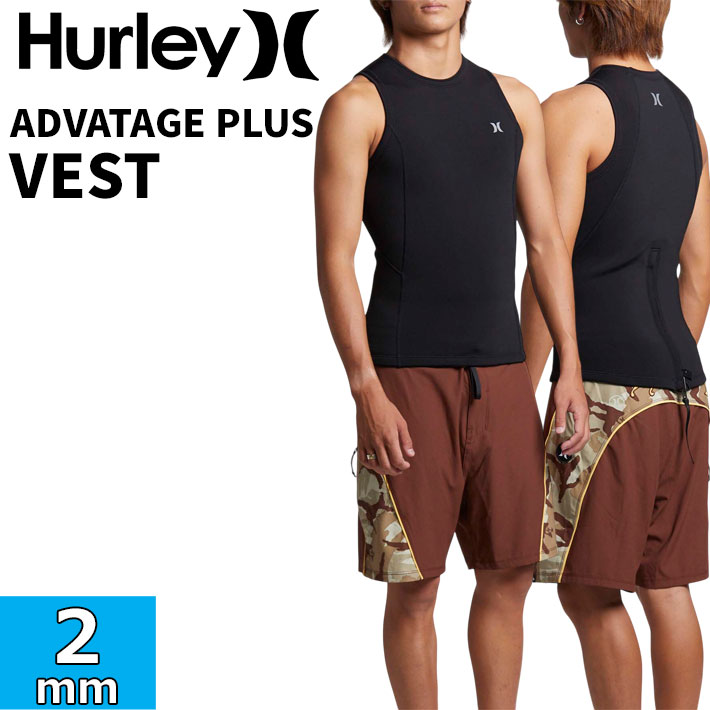 2026 ハーレー Hurley ウェットスーツ メンズ ベスト [MZVSAD26] ADVANTAGE PLUS 2MM VEST アドバンテージ プラス タッパー BACK ZIP バックジップ サーフィン ウエットスーツ 日本正規品【即】｜フォローズ　surf＆snow