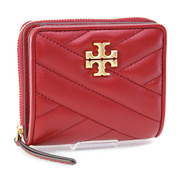 限定製作 楽天市場 21ss 新作 トリーバーチ Tory Burch 財布 Kira Chevron Bi Fold Wallet 折財布 レッド 560 633 Redstone Rolled Brass Fontana フォンターナ 値引きする Matijevic Rs