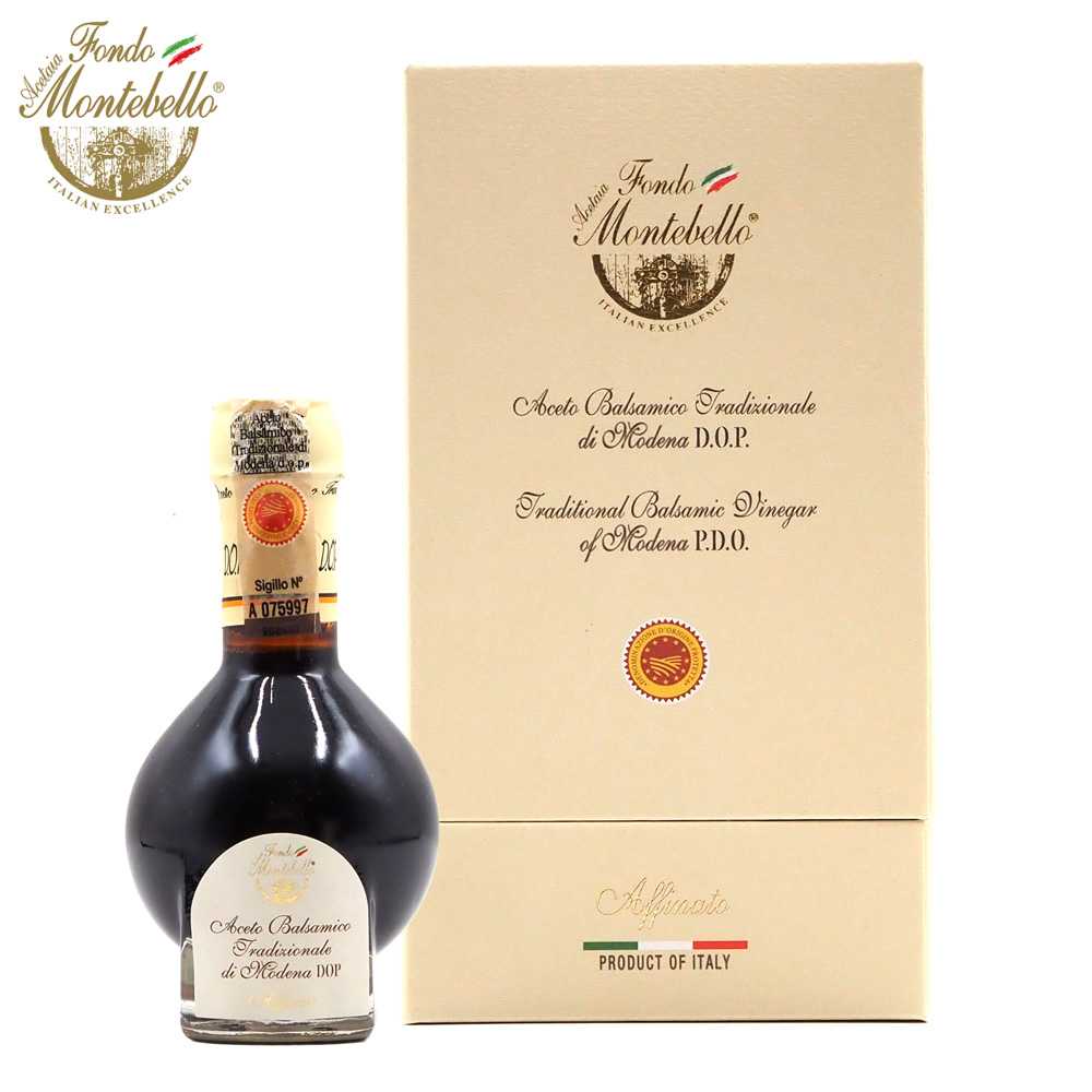 フォンド・モンテベッロ バルサミコ酢 モデナ産 DOP 100ml 12年熟成 Fondo Monrebello バルサミコ アフィナート アッフィナート トラディツィオナーレ イタリア展 樽熟成 黒バルサミコ酢 高級 三ツ星レストラン 本物 グルテンフリー プライムショップ MIYABI｜SELECT FOODS MIYABI