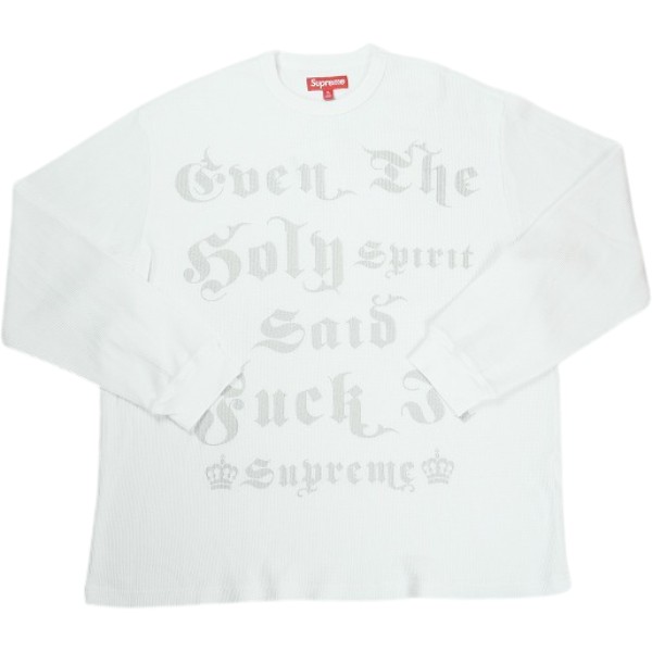 SUPREME シュプリーム 25FW Angel Thermal White サーマルロンT 白 Size 【XL】 【中古品-好いたらしい】 30009352