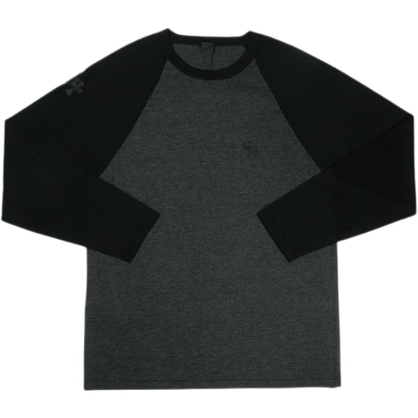CHROME HEARTS クロム・ハーツ MIXED EMOTIONS SHIRT CHRCL GRY/BLK ラグランロンT 灰黒 Size 【M】 【新古品・未当てはめる品】 30007631