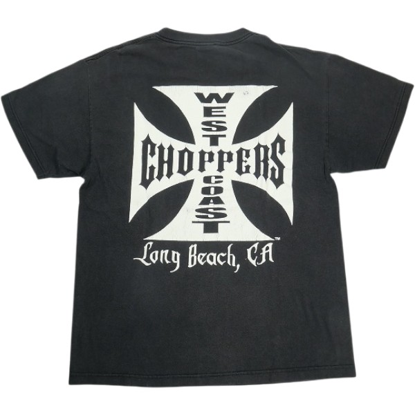 VINTAGE ヴィンテージ West Coast Choppers ウェストコーストチョッパーズ Iron Cross Tee ティーシャツ 黒 Size 【L】 【中古品-好いたらしい】 30009675