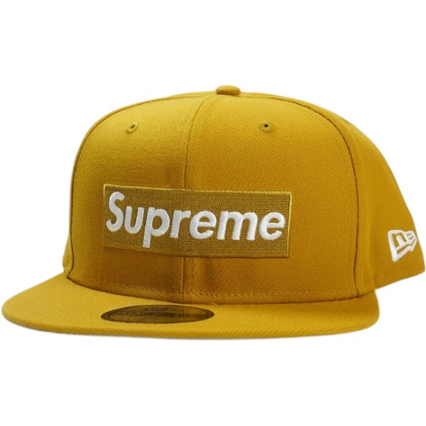 SUPREME シュプリーム 21SS Champions Box Logo New Era Wheat ボックスロゴニューエラキャップ 洋芥子 Size 【7 5/8(XL)】 【新古品・未当てはめる品】 30009923