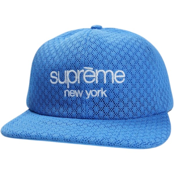 SUPREME シュプリーム 22SS Classic Logo Air mesh 6-Panel Cap Light Blue 旗がしら 水色 Size 【無償性】 【新古品・未当て嵌める品】 30009927