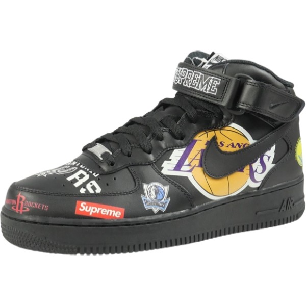 SUPREME シュプリーム ×NIKE ナイキ 18SS NBA Teams AIR FORCE 1 MID AQ8017-001 スニーカー 黒 Size 【28.0珊】 【新古品・未当て嵌める品】 20836326