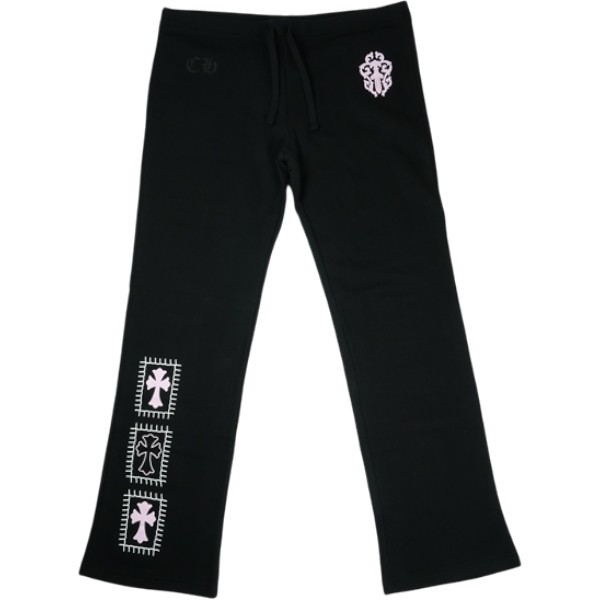CHROME HEARTS クロム・ハーツ ×DEADLY DOLL SWEAT PANTS BLACK スウェットパンツ 黒 Size 【XL】 【新古品・未当て嵌める品】 20833601