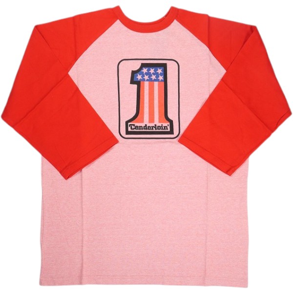 TENDERLOIN テンダーロイン T-RAGLAN-A RED ラグランロンT 赤 Size 【M】 【新古品・未使用品】 20836448|ブランド古着のフールズジャッジ