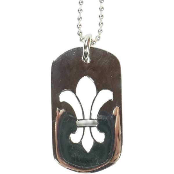CHROME HEARTS クロム・ハーツ DOG TAG CH FLEUR ドッグタグネックレス 銀 Size 【無償性】 【新古品・未当て嵌める品】 30008819