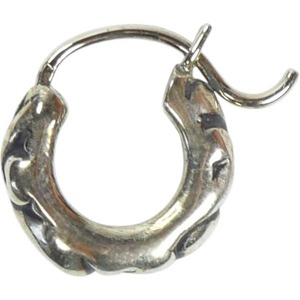 CHROME HEARTS クロム・ハーツ TNY HOOP SCRL ERNG SILVER タイニースクロールフープピアス 銀 Size 【無償性】 【新古品・未当て嵌める品】 20823663