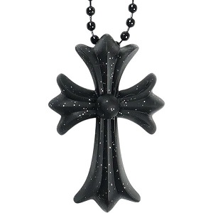 CHROME HEARTS クロム・ハーツ PLSTC CH CRS SML BALL CHAIN MATTE BLK GLR 首飾り 黒 Size 【無償性】 【新古品・未当て嵌める品】 20832163