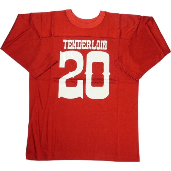 TENDERLOIN テンダーロイン T-NFL R SHIRTS RED フットボールトップ 赤 Size 【L】 【新古品・未使用品】 20836432|ブランド古着のフールズジャッジ