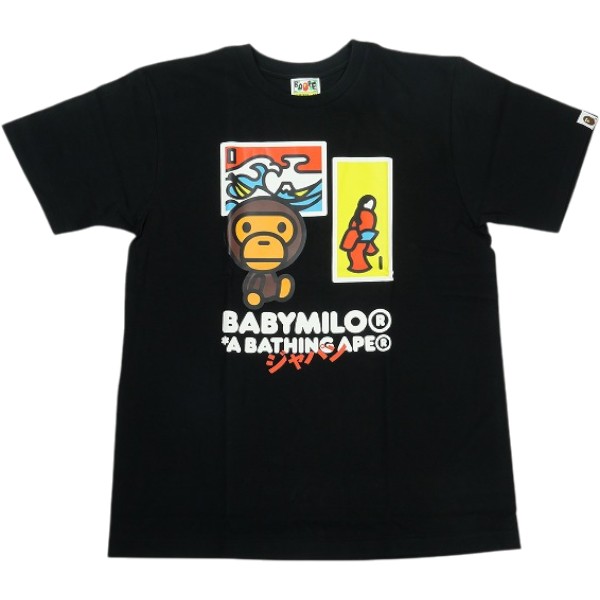 A BATHING APE ア ベイシング エイプ 26SS JAPAN ART BABY MILO TEE BLACK 日本限定Tシャツ 黒 Size 【L】 【新古品・未使用品】 30011249|ブランド古着のフールズジャッジ