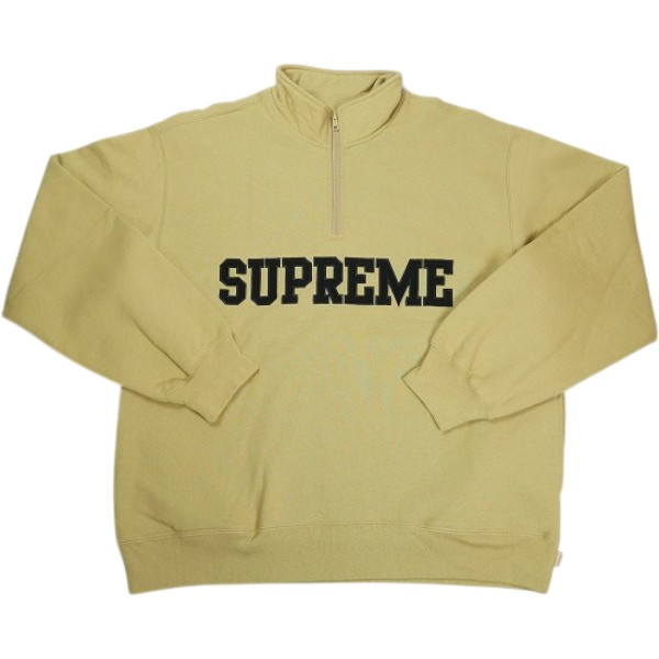 SUPREME シュプリーム 24AW Collegiate Half Zip Pullover Dark Tan プルオーバースウェット ベージュ Size 【M】 【中古品-良い】 30011848|ブランド古着のフールズジャッジ
