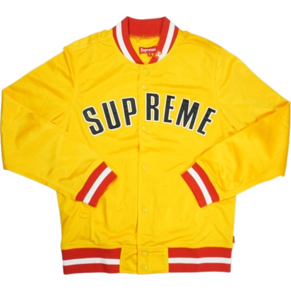 SUPREME シュプリーム 15SS Mesh Varsity Jacket Yellow 上衣 黄 Size 【M】 【新古品・未当て嵌める品】 20836973