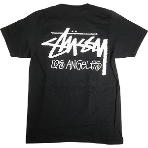 STUSSY ステューシー STOCK LOS ANGELES TEE BLACK LA限定Tシャツ 黒 Size 【XL】 【新古品・未使用品】 20832282|ブランド古着のフールズジャッジ