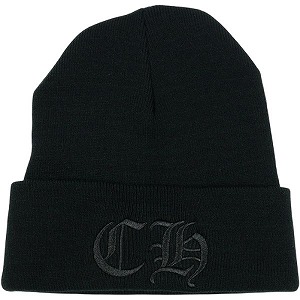 CHROME HEARTS クロム・ハーツ CH WATCH CAP BLACK/BLACK ビーニー 黒 Size 【無償性】 【新古品・未当て嵌める品】 20833034