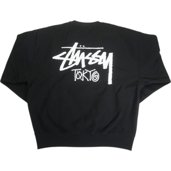 STUSSY ステューシー STOCK TOKYO CREW BLACK 日本の首都制限事項クルーネックスウェット 黒 Size 【M】 【新古品・未当て嵌める品】 30009011