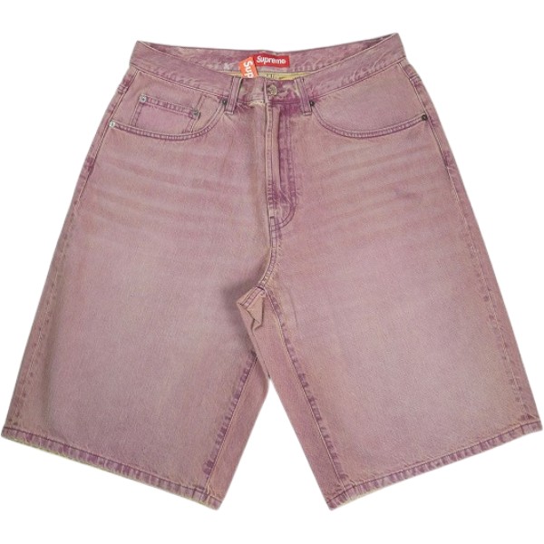 SUPREME シュプリーム 26SS Baggy Denim Short Overdyed Purple さる股引き 紫 Size 【W32】 【新古品・未当て嵌める品】 30008559