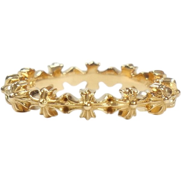 CHROME HEARTS クロム・ハーツ TINY E CH PLS BAND RING GOLD 輪っか 金 Size 【11号】 【新古品・未当て嵌める品】 30008711