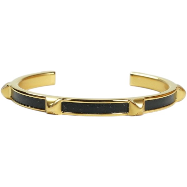 HERMES エルメス BRACELET JONC ATHENA アテナ NOIR T3 バングル 腕輪 黒金 Size 【3】 【新古品・未当て嵌める品】 30008755