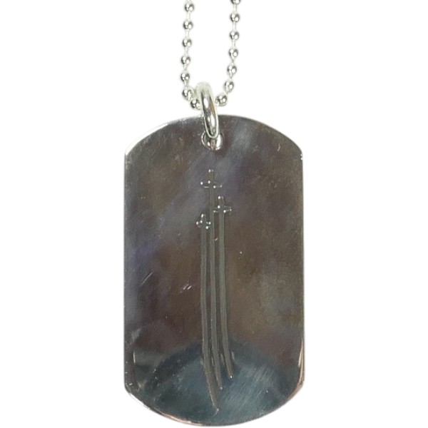 CHROME HEARTS クロム・ハーツ DOG TAG RS 3 CROSS SILVER ドッグタグネックレス 銀 Size 【無償性】 【新古品・未当てはめる品】 30008818