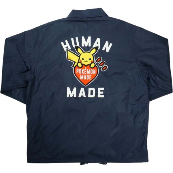 HUMAN MADE ヒューマンメイド &times;POKEMON MADE 25AW COACH JACKET XX30JK005 NAVY コーチジャケット 紺 Size 【XL】 【新古品・未使用品】 30012093｜ブランド古着のフールズジャッジ