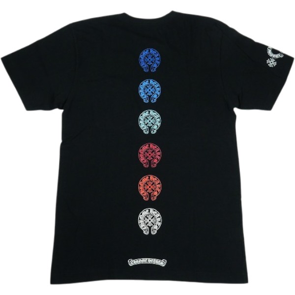 CHROME HEARTS クロム・ハーツ MULTI COLOR HORSESHOE SS T-SHIRT BLACK ティーシャツ 黒 Size 【M】 【新古品・未当てはめる品】 30007252
