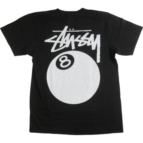 STUSSY ステューシー 24SS 8 BALL TEE PIGMENT DYED Black プルオーバー 黒 Size 【S】 【新古品・未当て嵌める品】 30007449