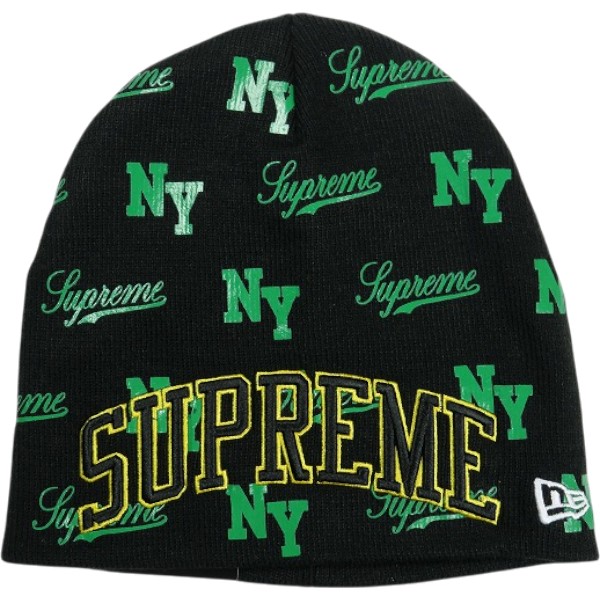 SUPREME シュプリーム 26SS New Era Monogram Beanie Black ビーニー 黒 Size 【フリー】 【新古品・未使用品】 30007876|ブランド古着のフールズジャッジ