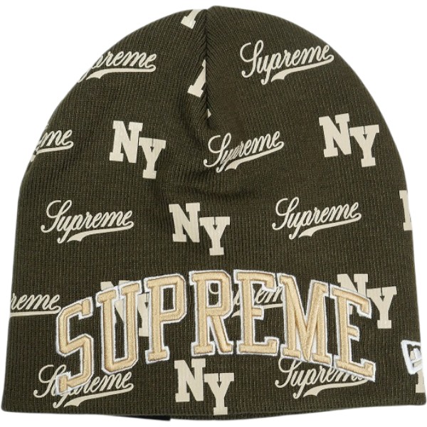 SUPREME シュプリーム 26SS New Era Monogram Beanie Brown ビーニー 茶 Size 【フリー】 【新古品・未使用品】 30007880|ブランド古着のフールズジャッジ