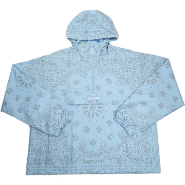 SUPREME シュプリーム 26SS Reflective Bandana Anorak Light Blue パーカ上衣 水色 Size 【M】 【新古品・未当て嵌める品】 30009638
